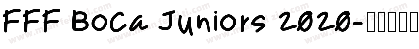 FFF Boca Juniors 2020字体转换